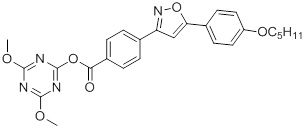 4,6-dimethoxy-1,3,5-triazin-2-yl 4-(5-(4-(pentyloxy)phenyl)isoxazol-3-yl)benzoate, Manufacturer, Supplier, India, China