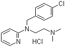 Chloropyramine hydrochloride, 6170-42-9, Manufacturer, Supplier, India, China Chloropyramine hydrochloride,6170-42-9