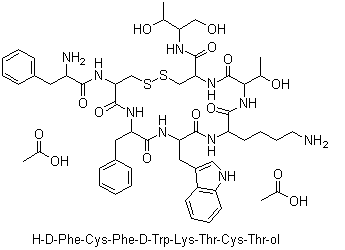 Octreotide acetate, 83150-76-9, Manufacturer, Supplier, India, China