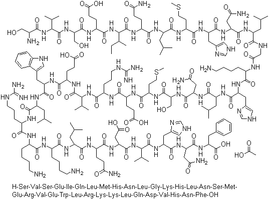 Teriparatide acetate, 52232-67-4, Manufacturer, Supplier, India, China